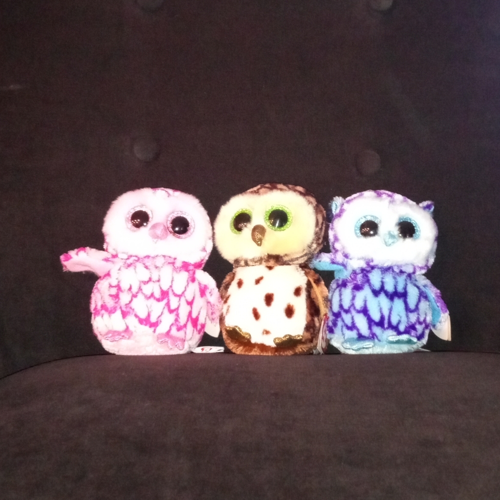 Ty Beanie Boos Owls